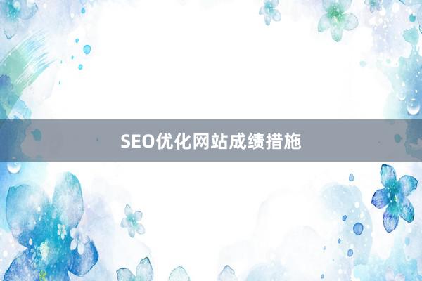 SEO优化网站成绩措施